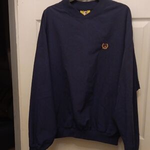 Duck Head Men's Navy V-Neck Pullover.
